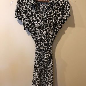 Geoffrey Beene Black and White Dress Size XL NWOT